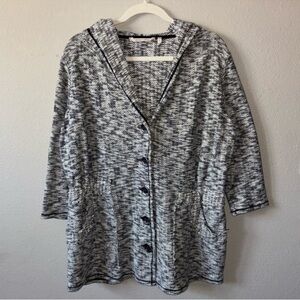 Soft Surroundings Sunset Stroll Hooded Knit Sweater Jacket